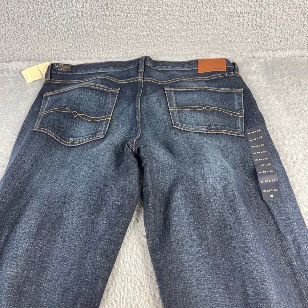 Lucky Brand 363 Vintage Straight Mens Jeans 36x32 Blue Indigo Denim 7M12264 NEW - Picture 11 of 12